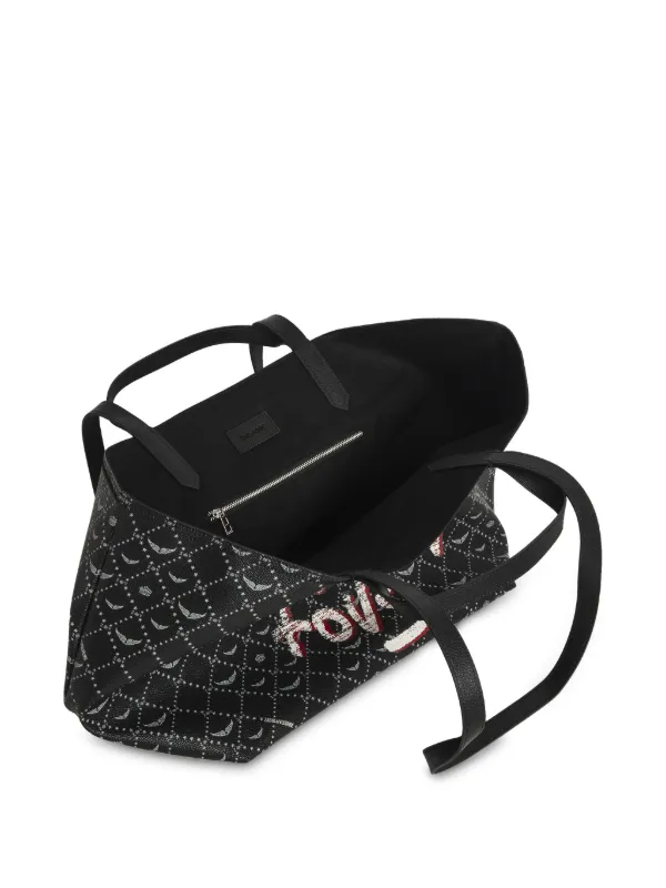 トートバッグ Z Monogram Tote - Zadig & Voltaire - Synthetic - Black ZADIG & VOLTAIRE Zadig & Voltaire Z Monogram XL Shopper Bag