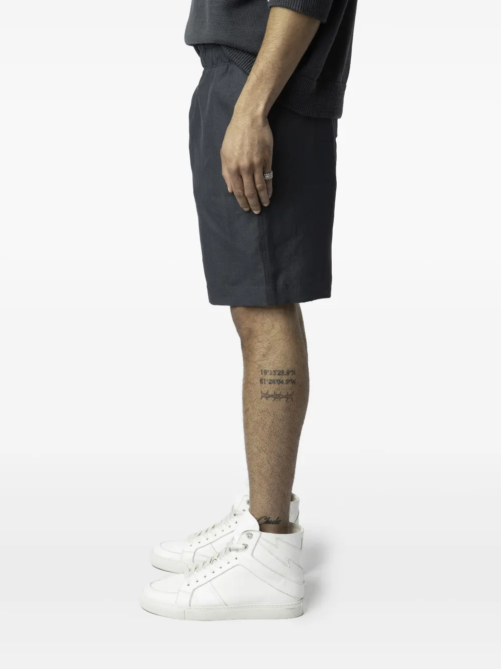 Zadig & Voltaire Elasticated-waist Shorts In Grey