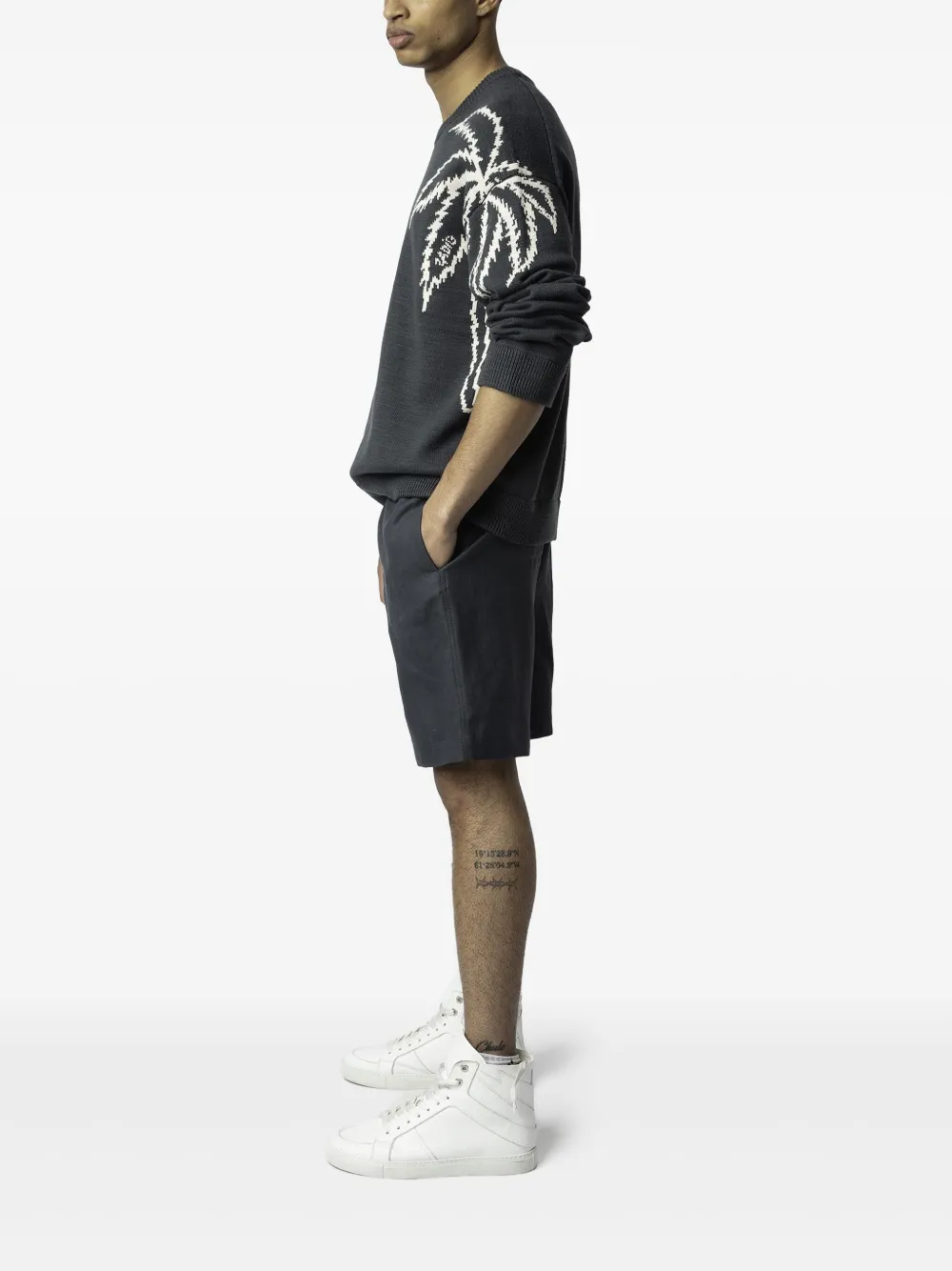 Zadig & Voltaire Elasticated-waist Shorts In Grey