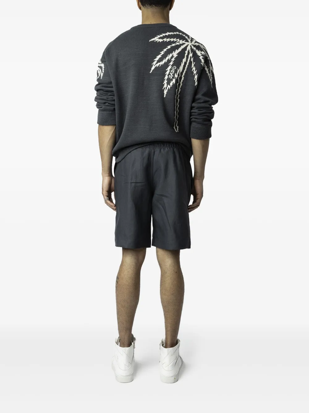 Zadig & Voltaire Elasticated-waist Shorts In Grey