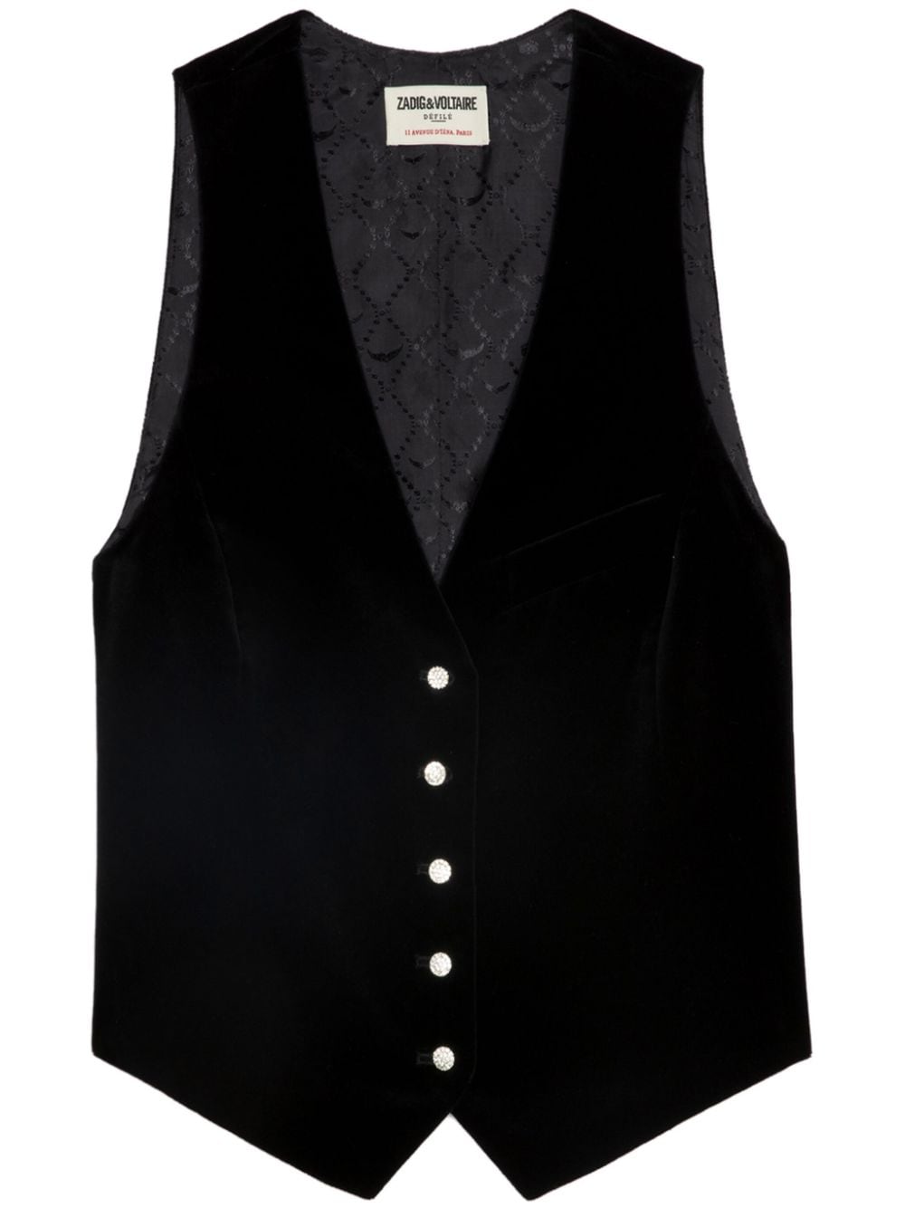 Zadig&Voltaire Emaux velvet vest