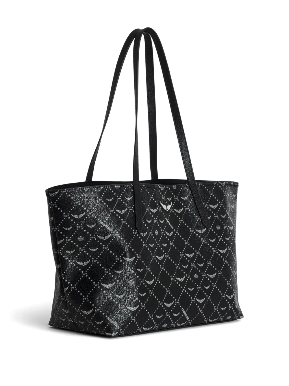 Zadig&Voltaire Shopper met monogram - Zwart