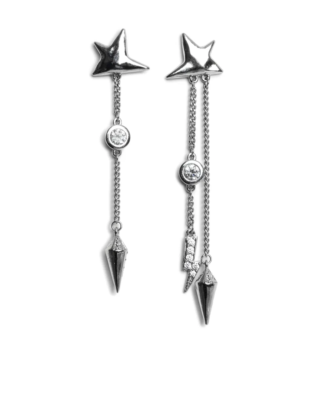 Zadig & Voltaire Rock Star ピアス - シルバートーン Zadig & Voltaire Rock Star ピアス - シルバートーン