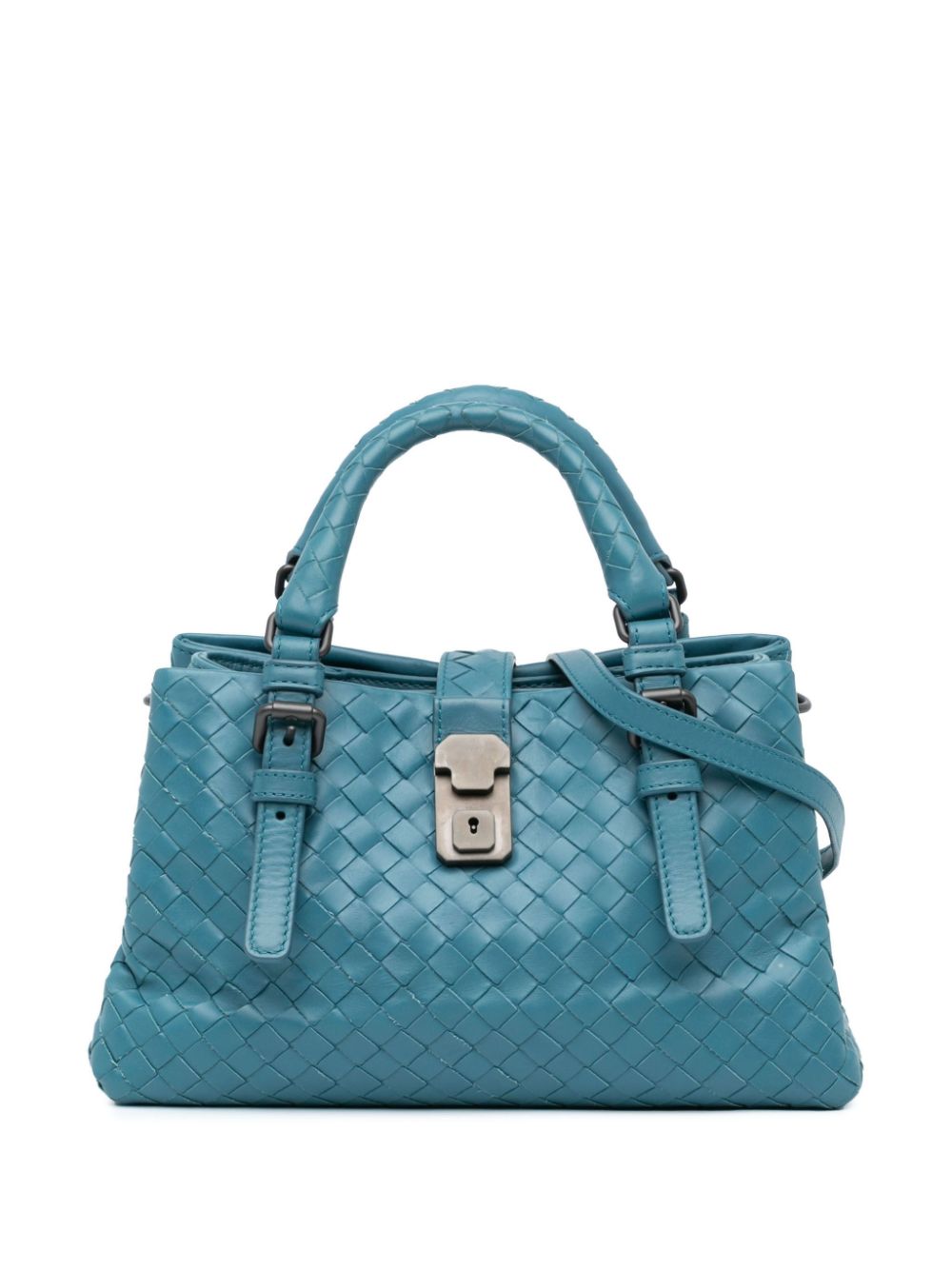 Bottega Veneta Pre-Owned 2012-2023 Mini Intrecciato Roma satchel - Blue