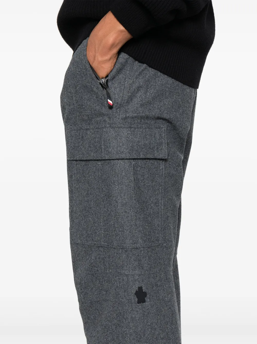 Moncler Grenoble Gewatteerde wollen skibroek Grijs