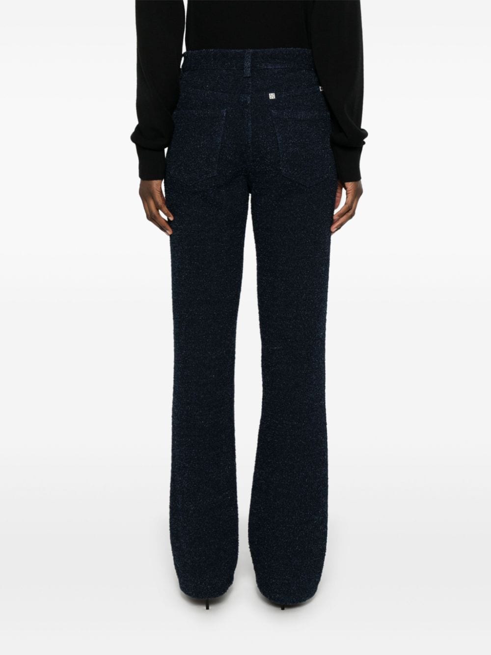 Shop Givenchy Bouclé Jeans In Blue