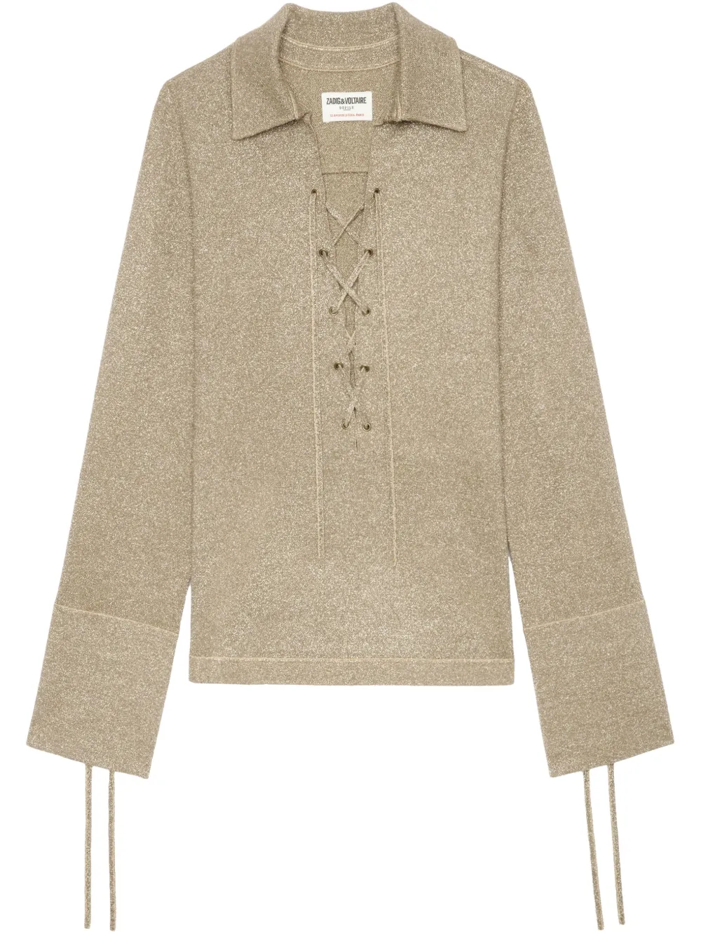 Zadig&Voltaire Listy gebreide top Goud