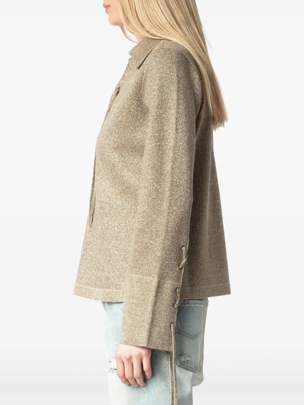 Zadig&Voltaire Listy gebreide top Goud
