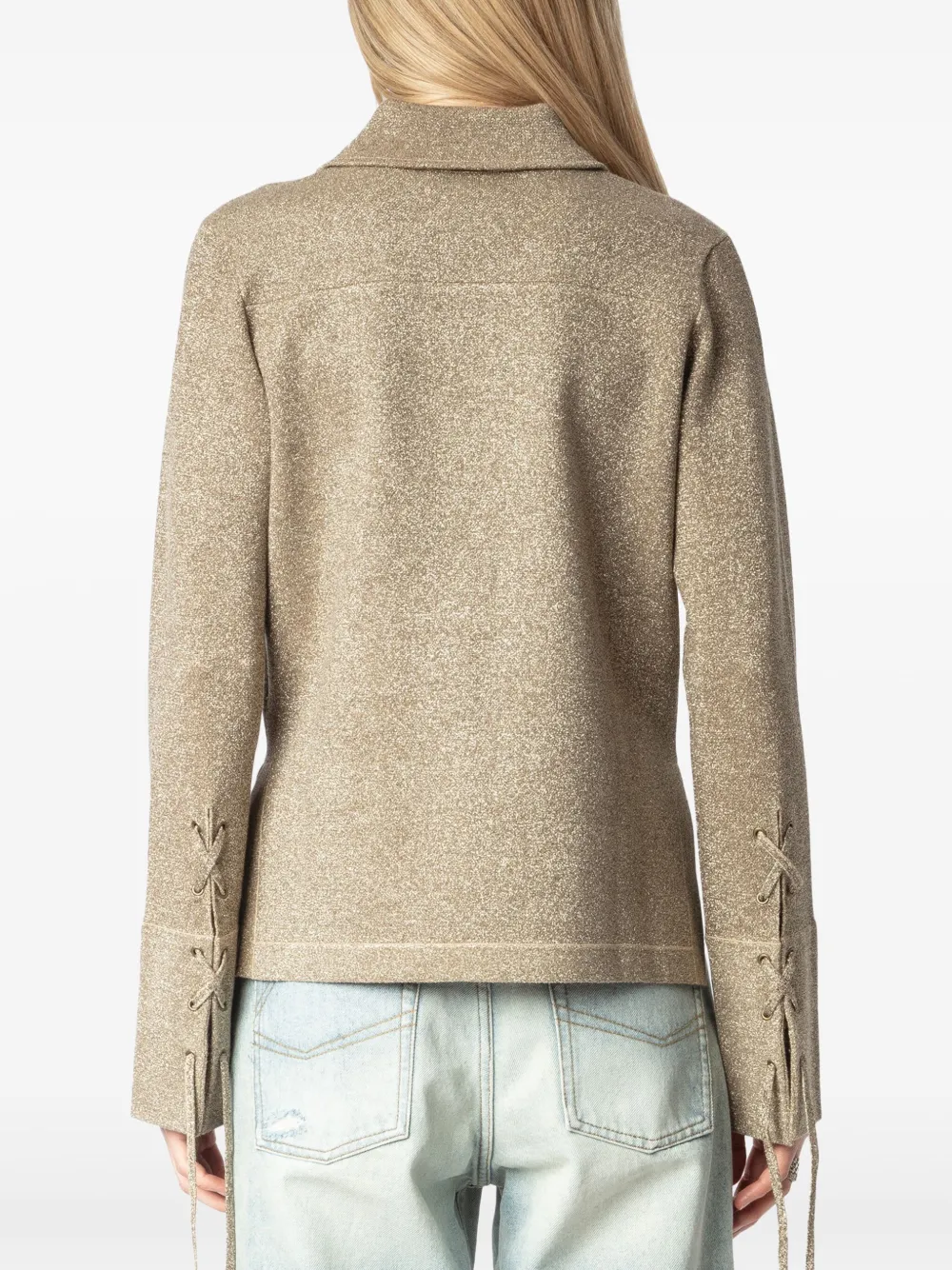 Zadig&Voltaire Listy gebreide top Goud