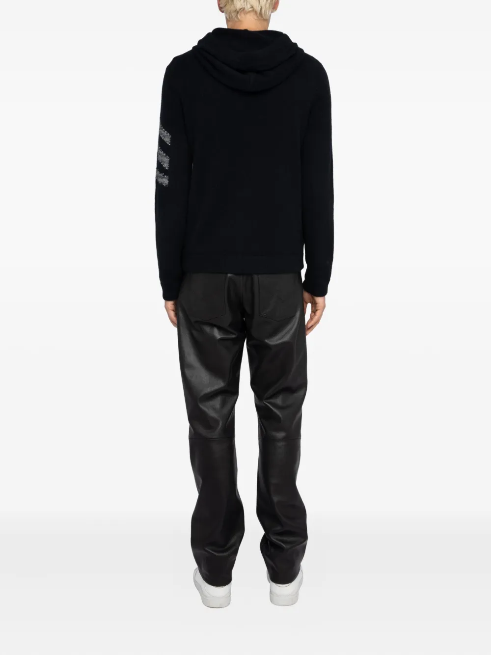 Zadig&Voltaire Kasjmier hoodie met rits en lange mouwen Zwart