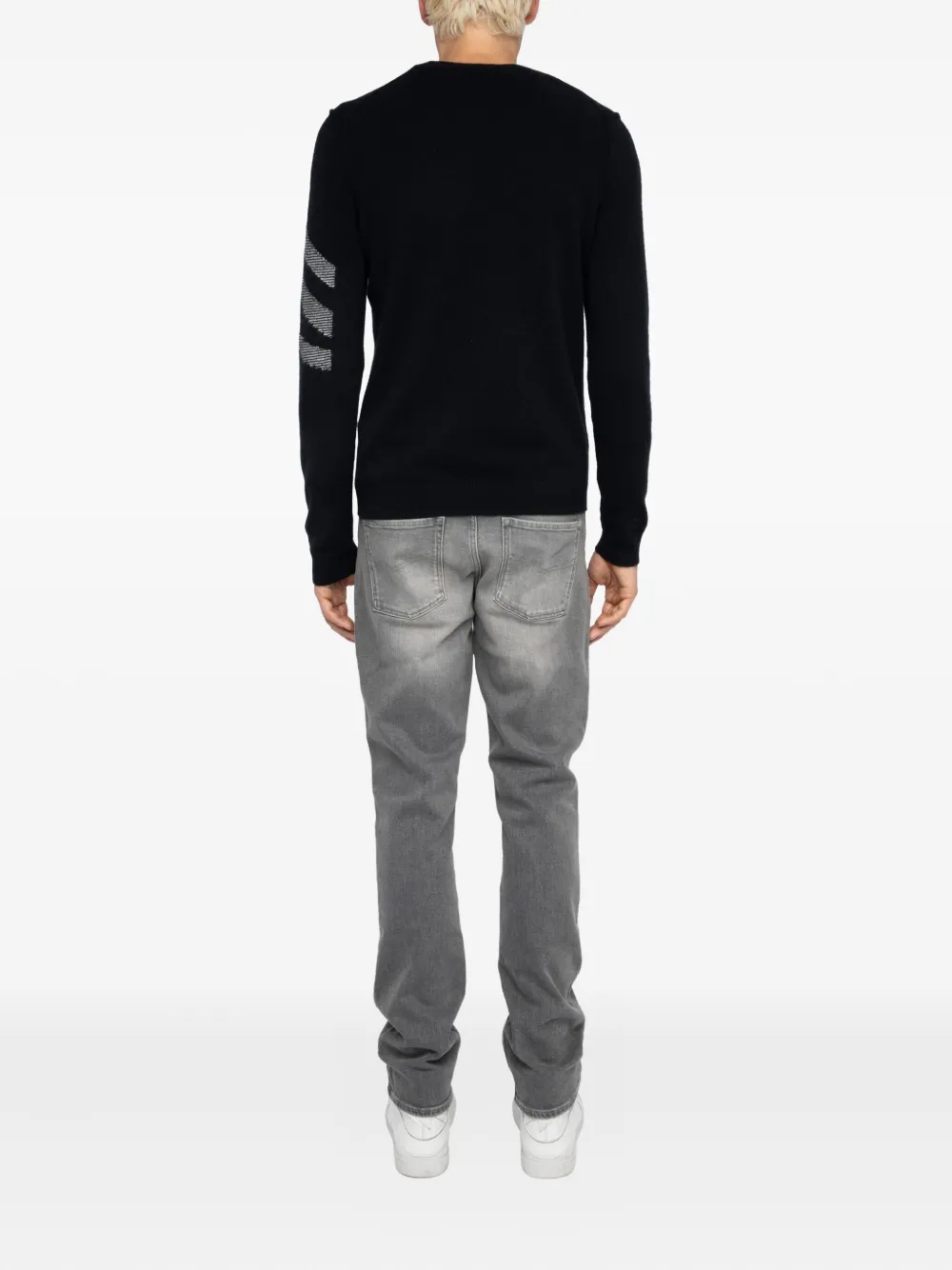 Zadig&Voltaire Kennedy trui met ronde hals Zwart