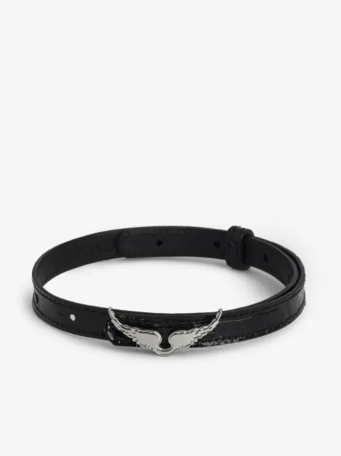 Zadig&Voltaire Rock croco bracelet