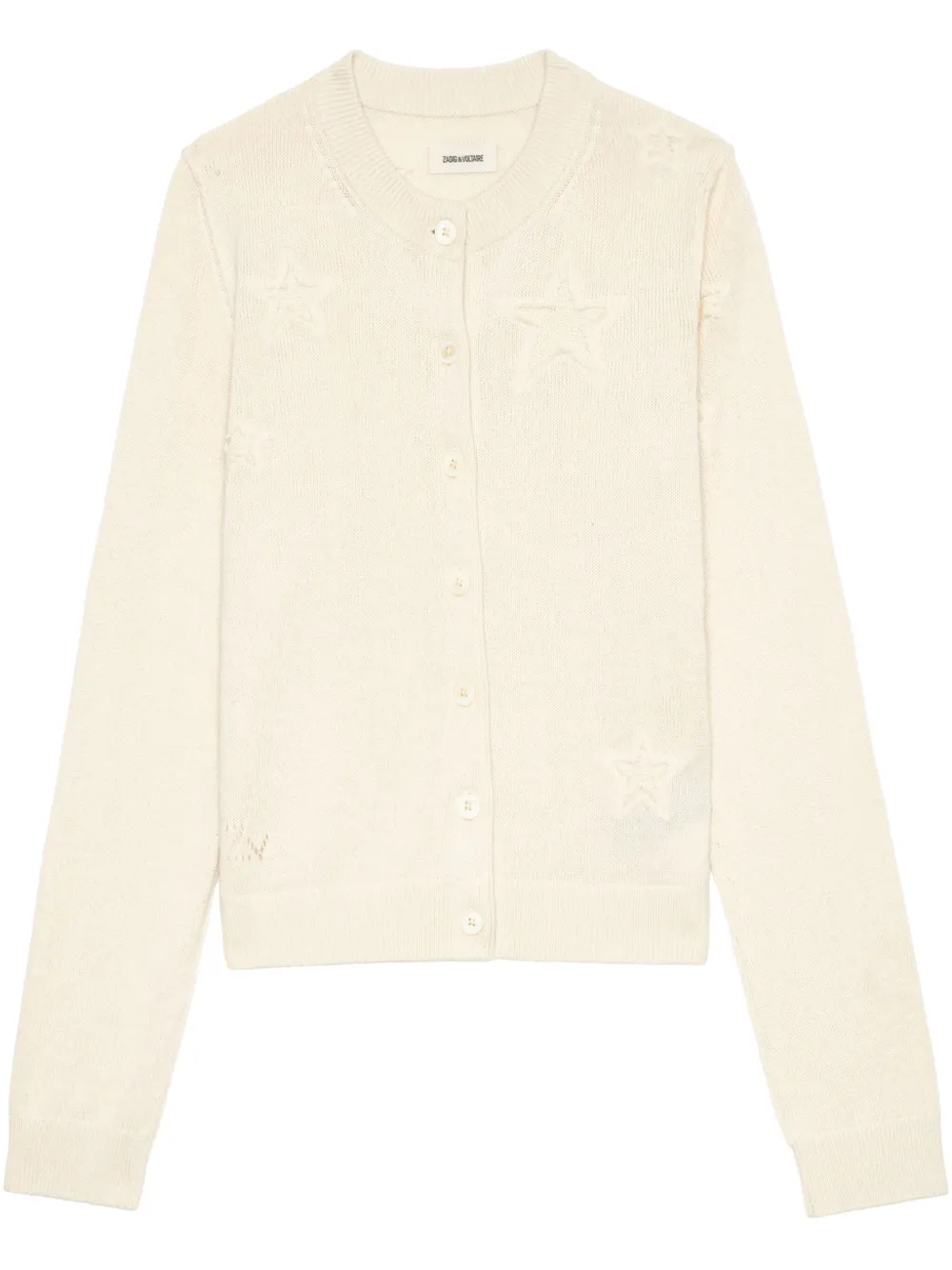Zadig & Voltaire Alpha Seco Cardigan In Neutrals