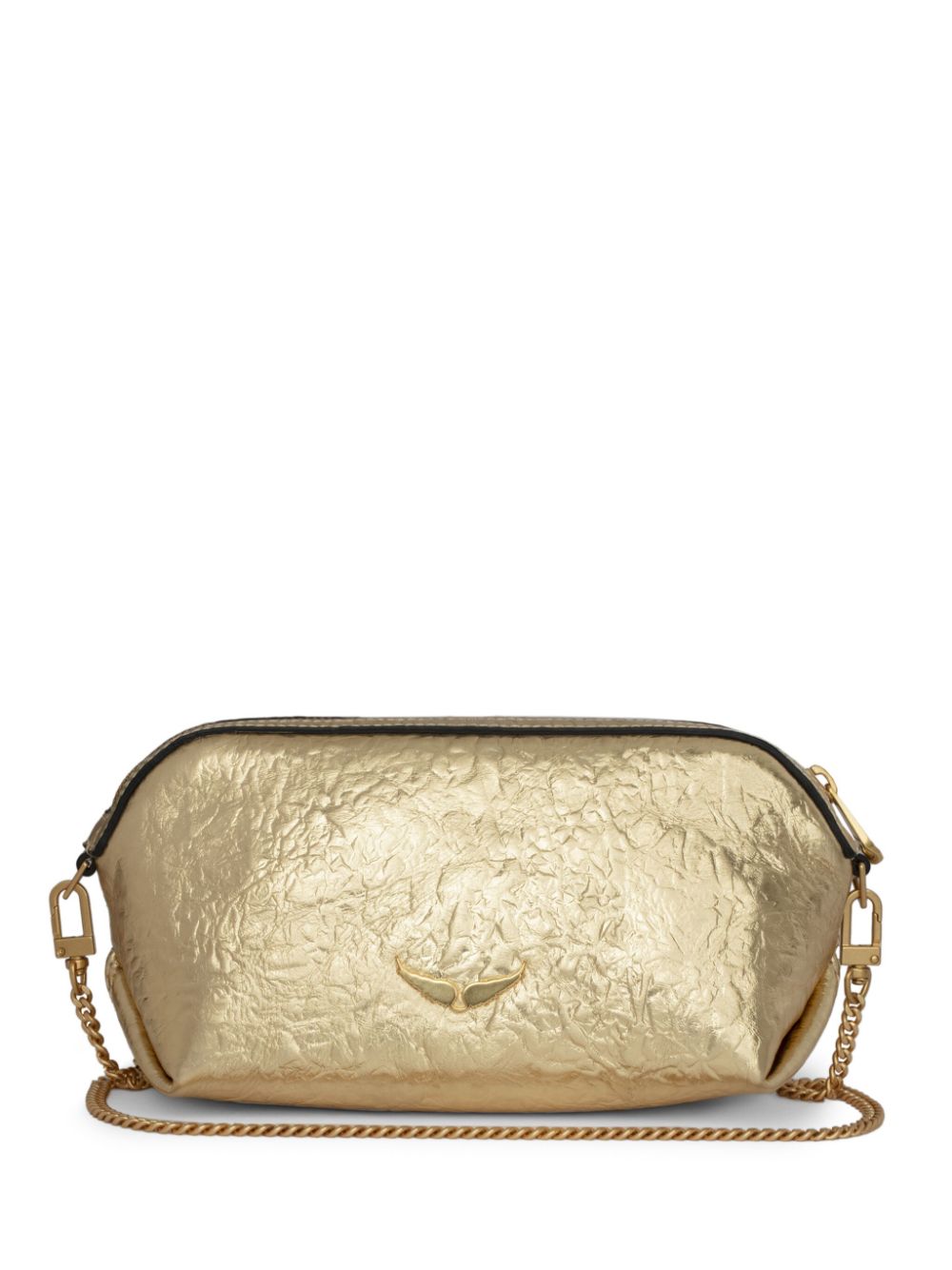 ZADIG & VOLTAIRE LE CECILIA LOVELY LEATHER CLUTCH BAG 