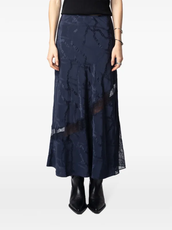Zadig&Voltaire Jayla Midi Skirt | Blue | FARFETCH