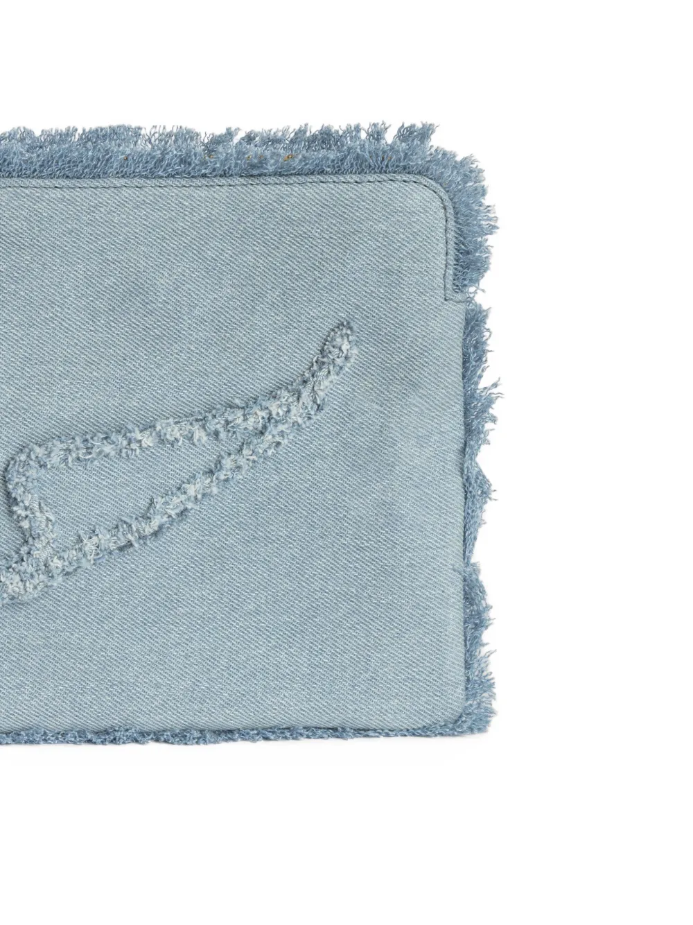 Zadig&Voltaire Clutch met franje Blauw