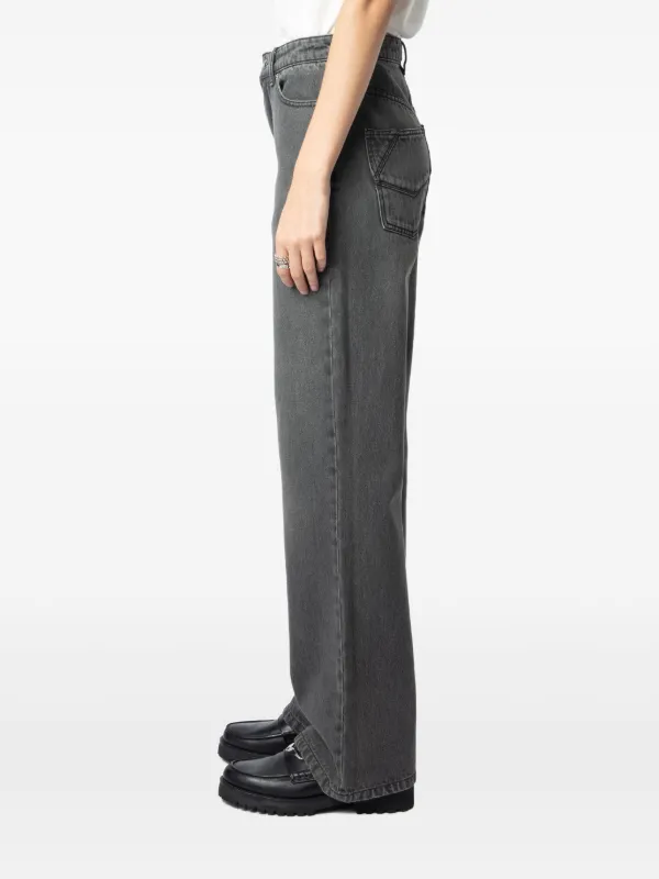 ZADIG & VOLTAIRE エリオシンス WWJE012800 MEDIUMGREY Zadig&Voltaire Elio straight-leg Jeans | Grey | FARFETCH