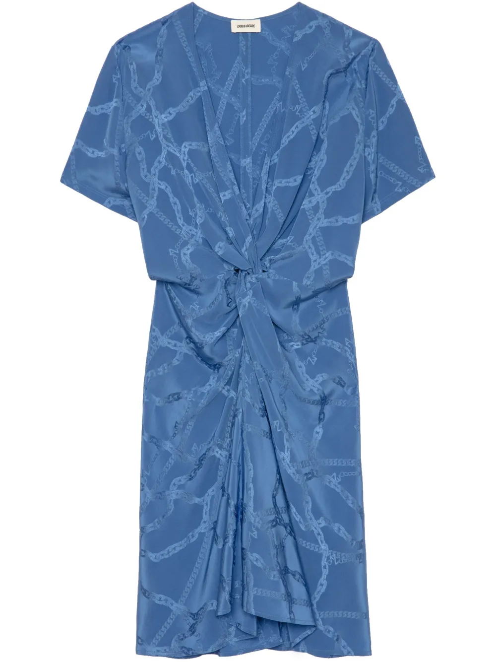 Zadig&Voltaire vestido corto con cadena en jacquard | azul | Image 1