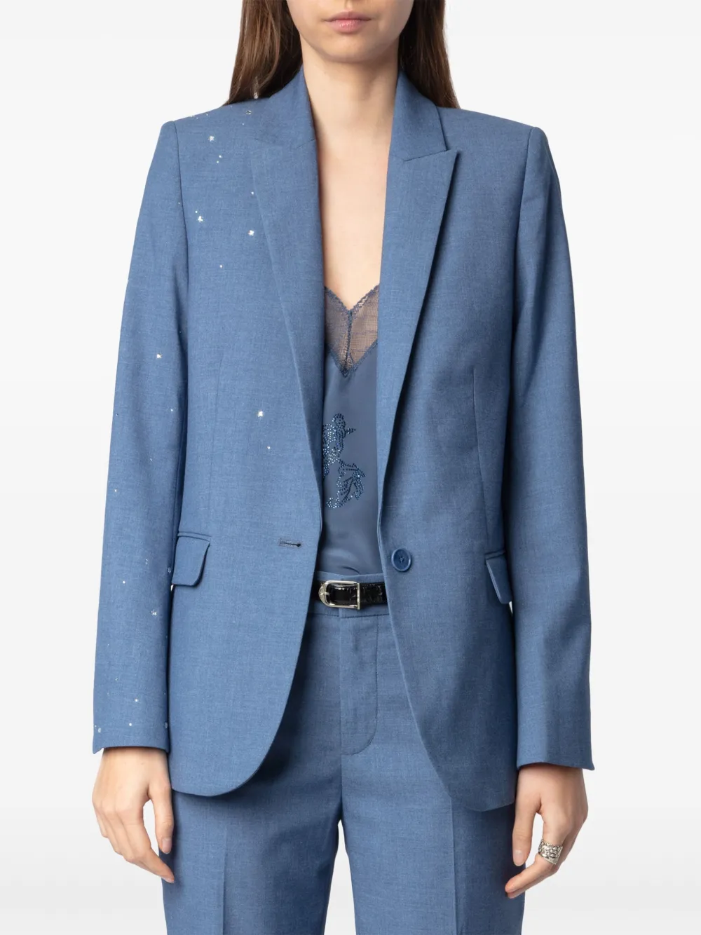 Zadig&Voltaire Blazer met stras Blauw