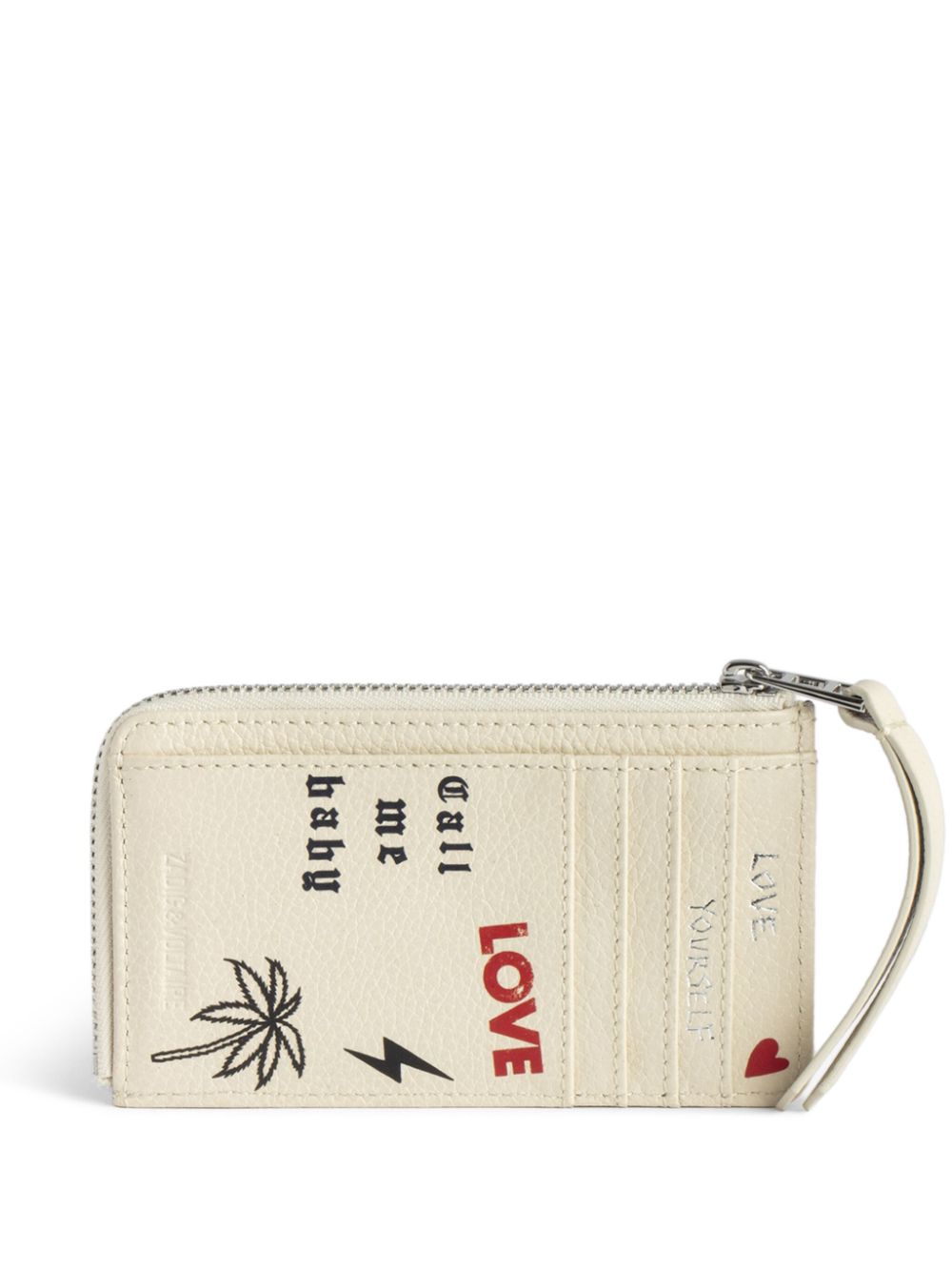 Zadig&Voltaire Portemonnee met print - Beige