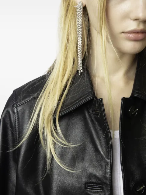 Zadig&Voltaire Liston cropped leather jacket