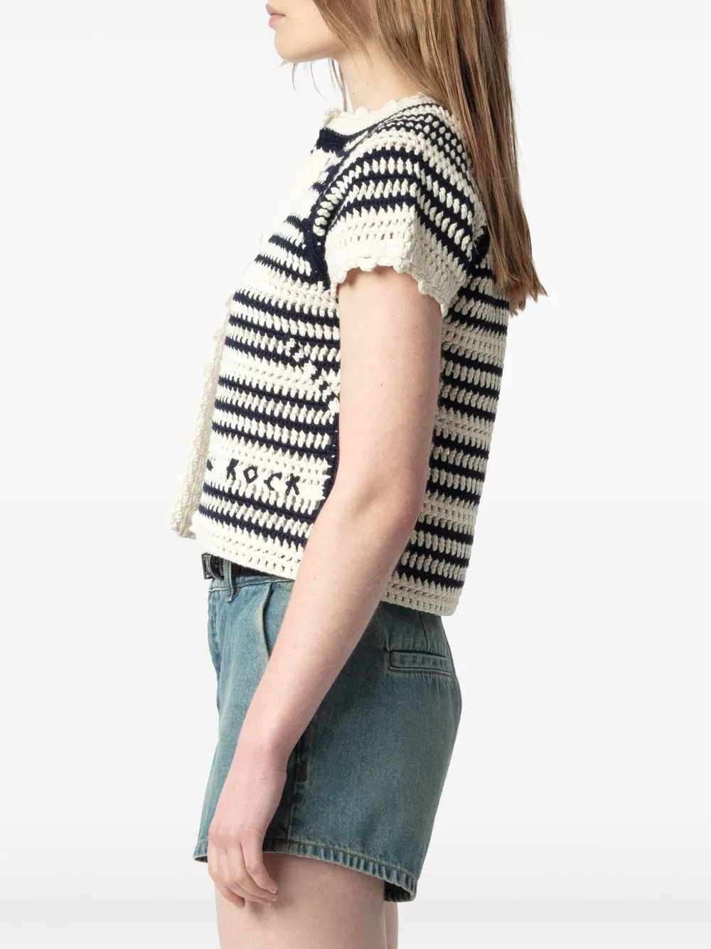 Zadig&Voltaire Zelie gebreide top Beige