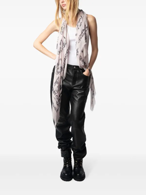 Zadig&Voltaire Kerry Scarf Skull 35 | Neutrals | FARFETCH
