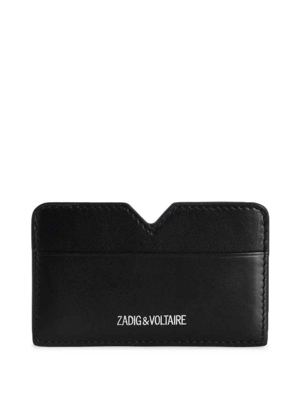 Zadig&Voltaire Pasjeshouder met geborduurd logo Zwart