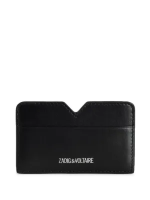 Porte-cartes De Crédit Zadig & Voltaire - Cuir Noir, Vintage - Modèle N 1W23 - Occasion