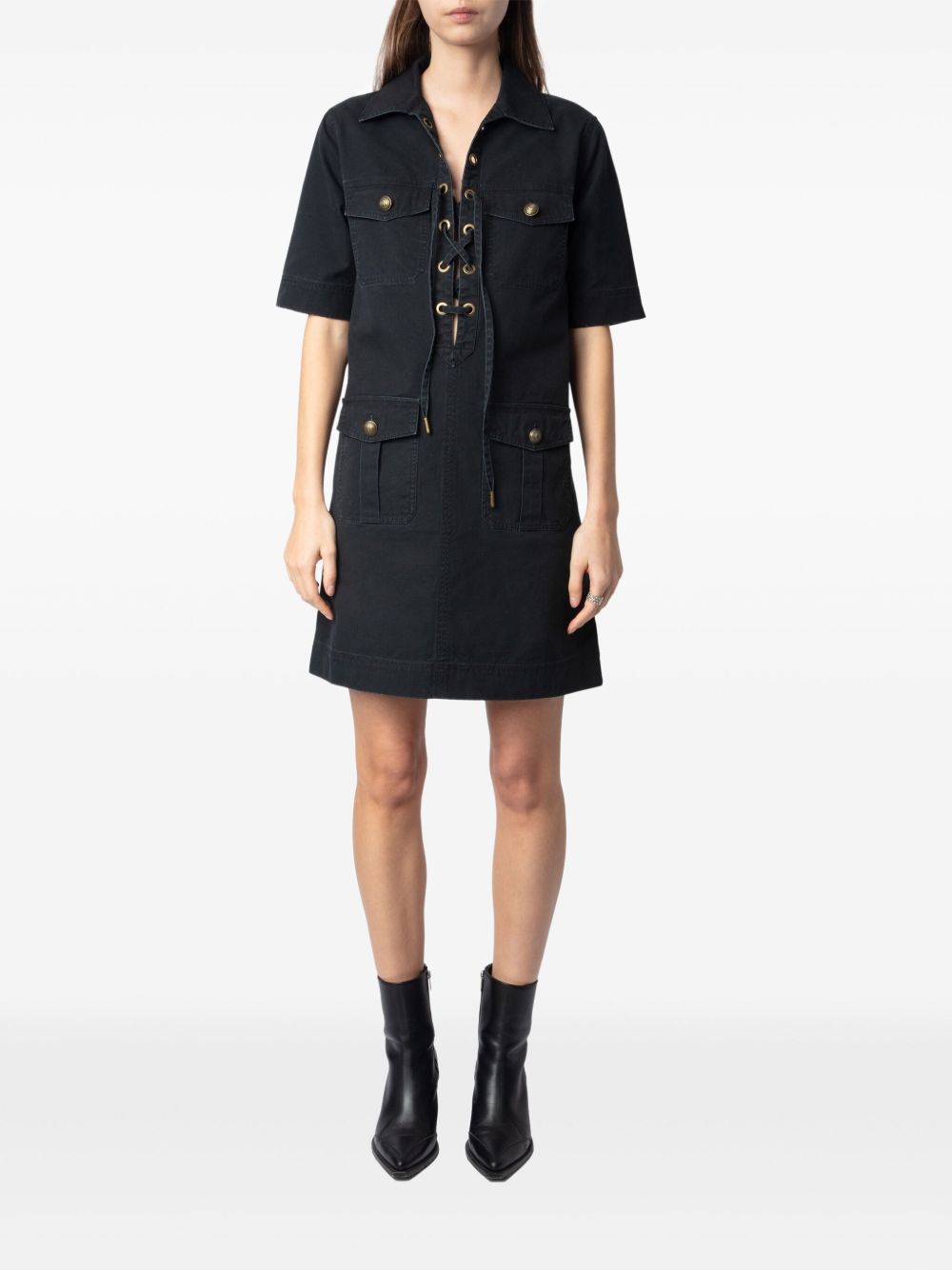 Zadig&Voltaire Record mini dress - Zwart