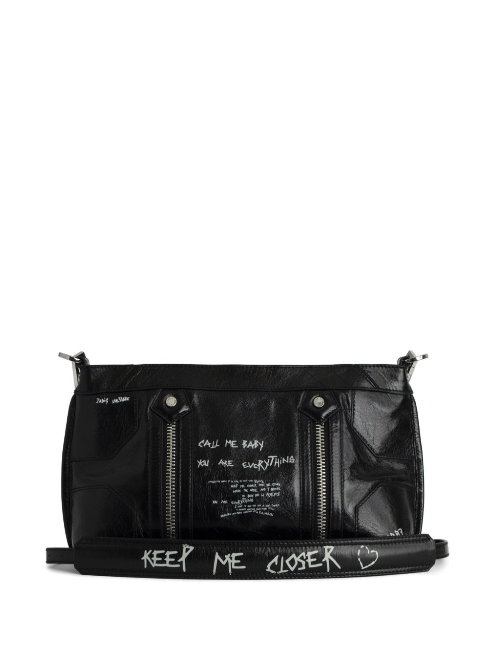 Shop Zadig & Voltaire Sunny Moody Shoulder Bag In Black