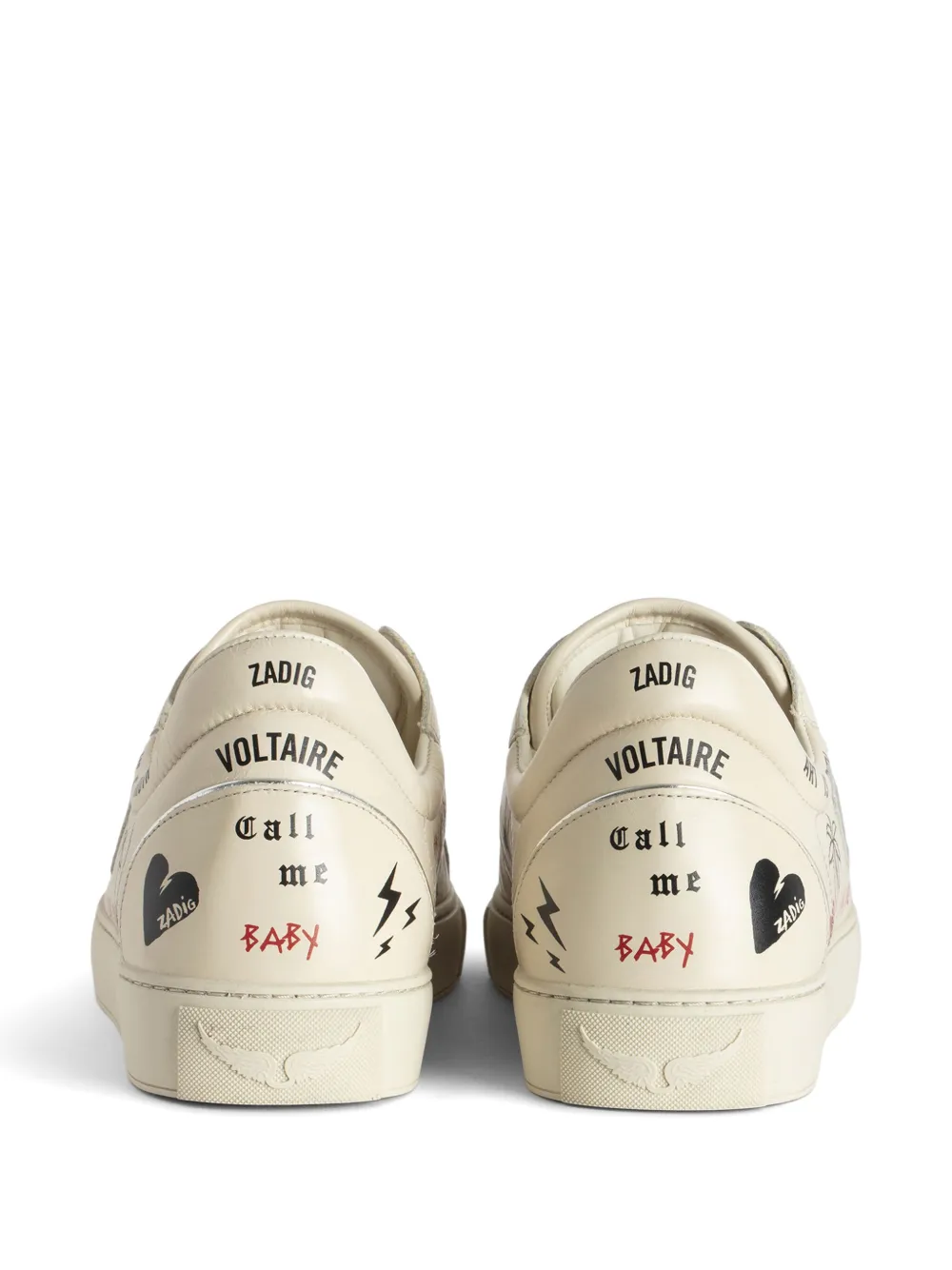 Zadig&Voltaire Fly On Love Tag sneakers Beige