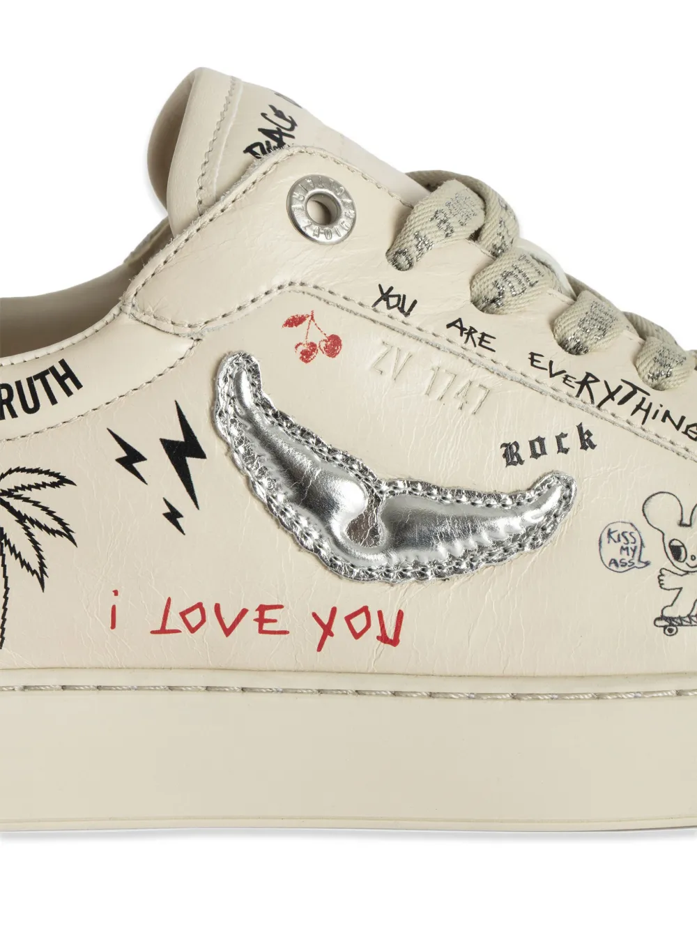 Zadig&Voltaire Fly On Love Tag sneakers Beige