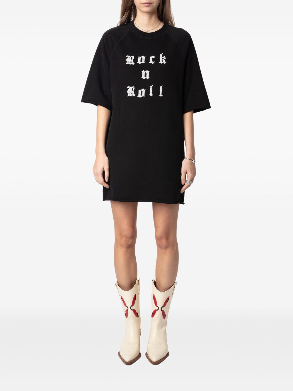 Zadig&Voltaire Grace T-shirt dress - Zwart