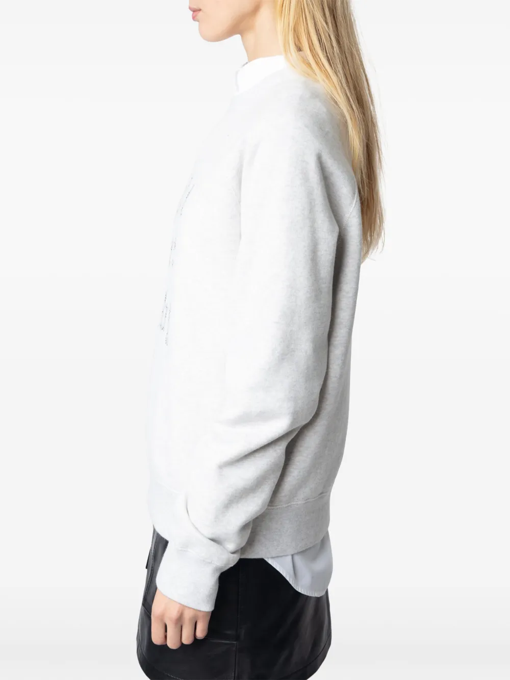 Zadig&Voltaire Sweater verfraaid met kristallen Grijs