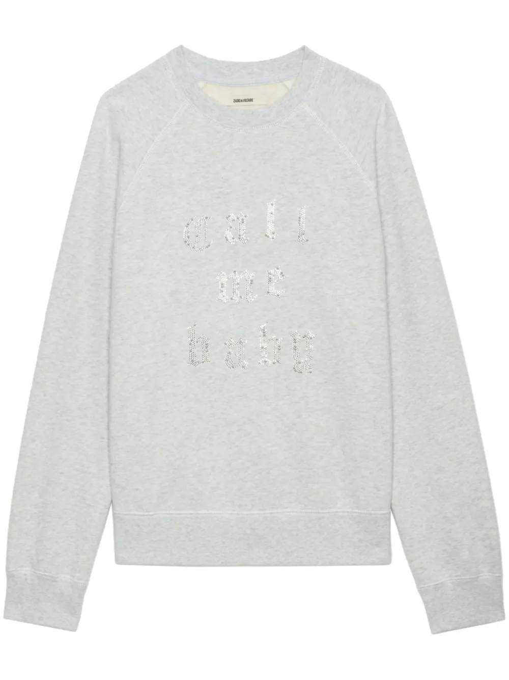 Zadig&Voltaire Sweater verfraaid met kristallen Grijs