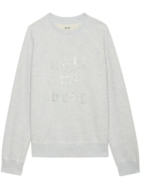 Zadig&Voltaire sudadera con detalle de strass