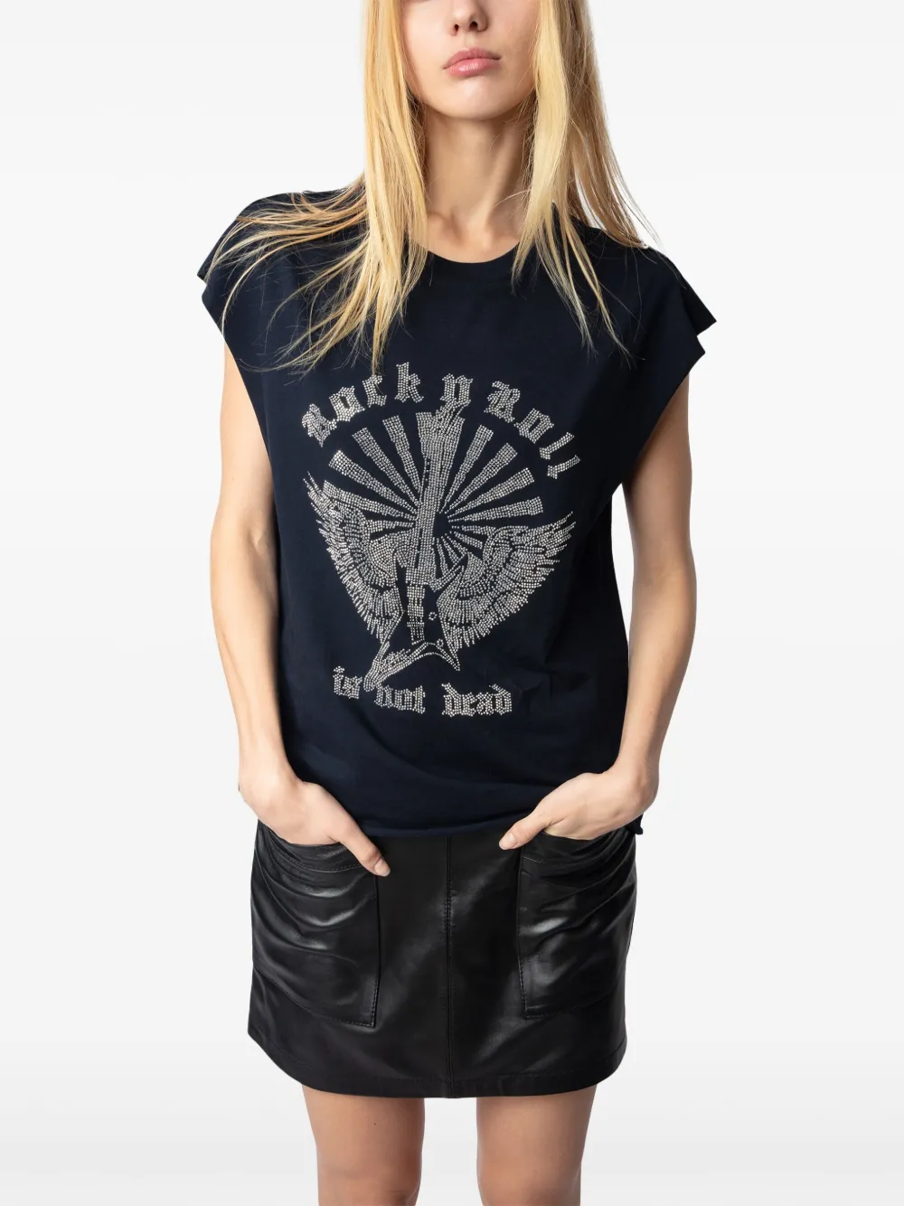 Shop Zadig & Voltaire Cloe T-shirt In Blue
