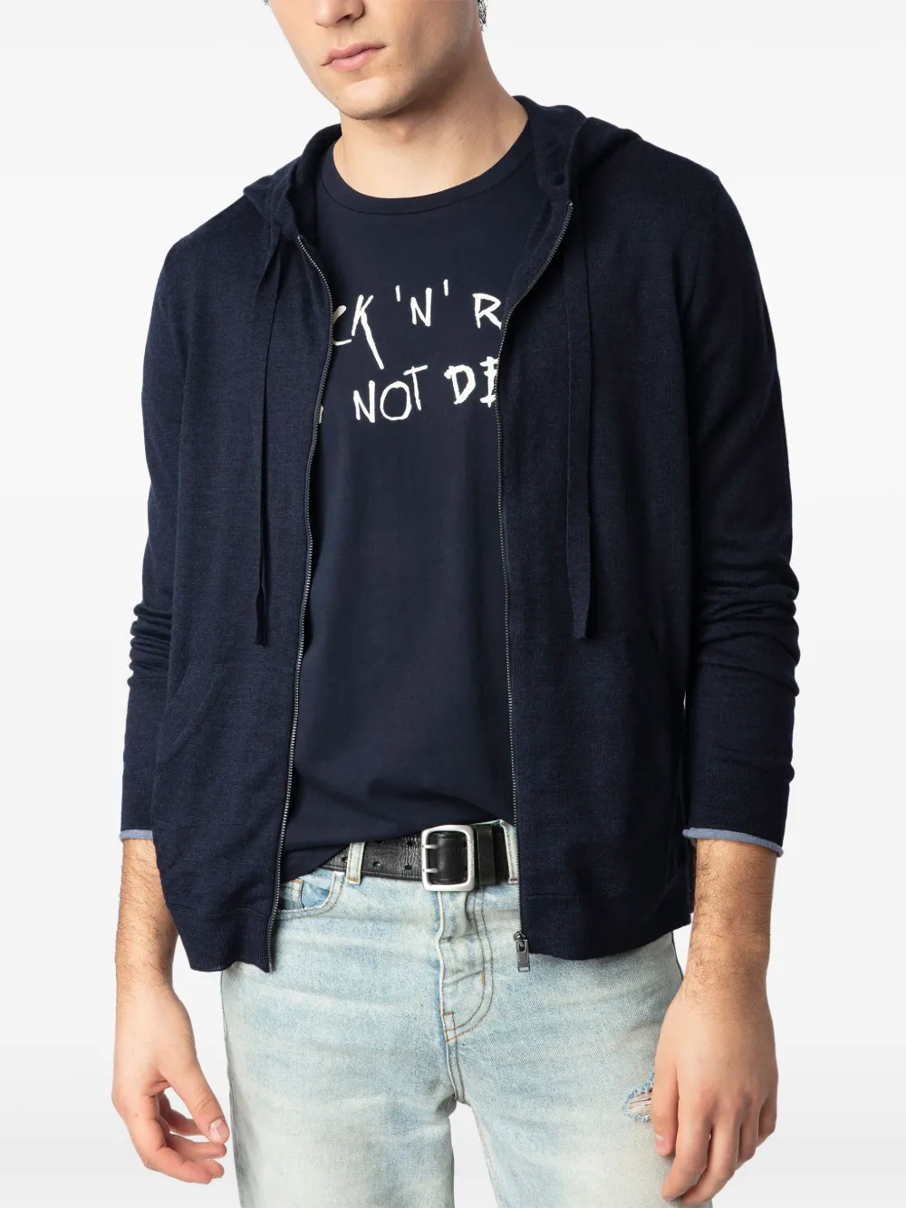 Zadig&Voltaire Hoodie met rits Blauw