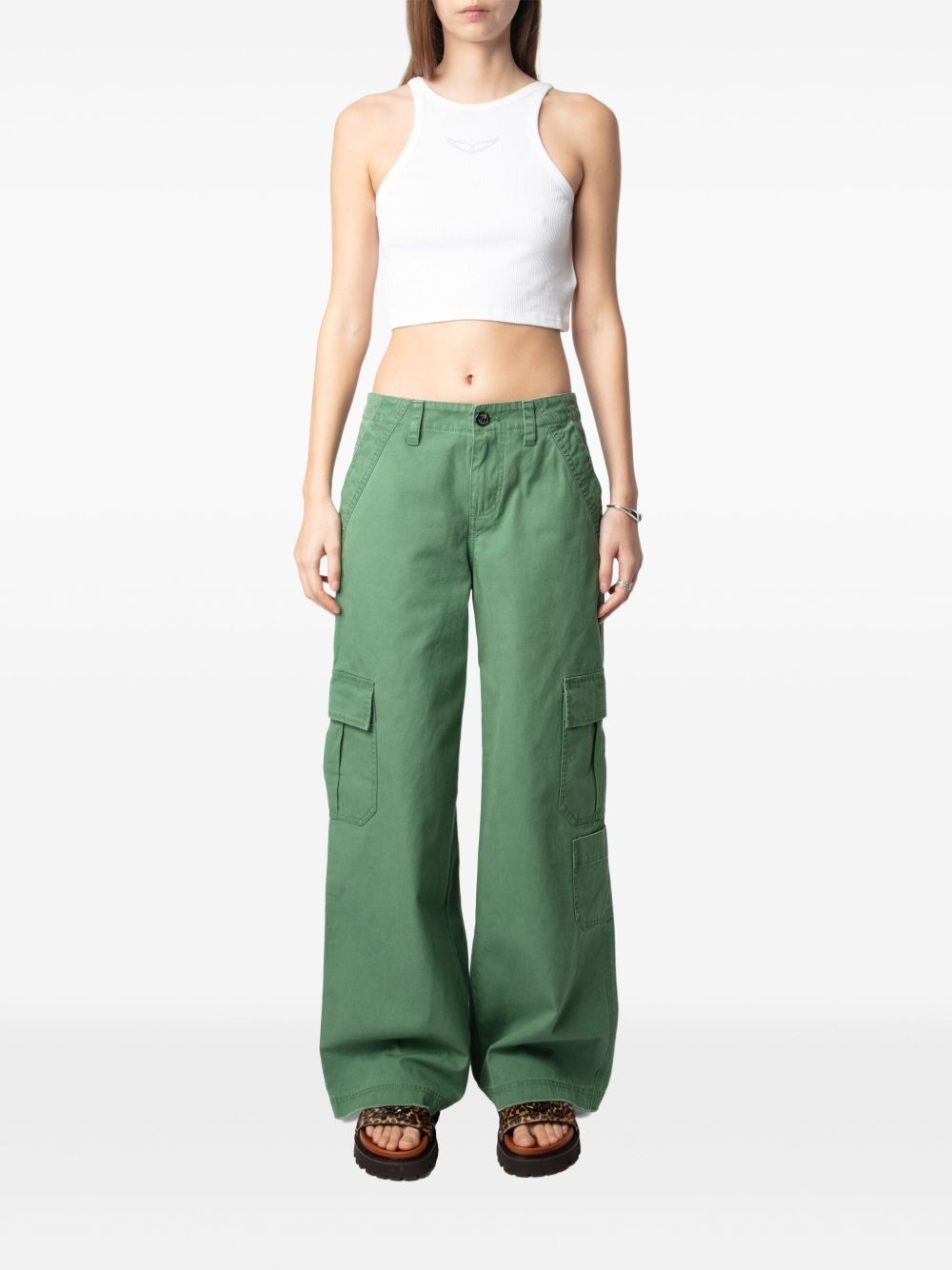 Zadig&Voltaire Straight broek - Groen