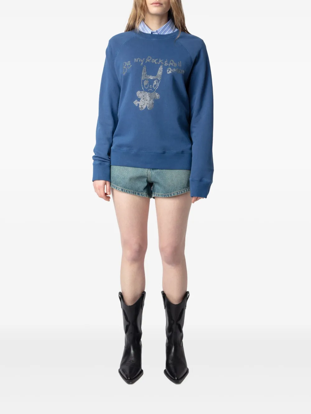 Zadig&Voltaire Devil Queen sweatshirt - Blauw