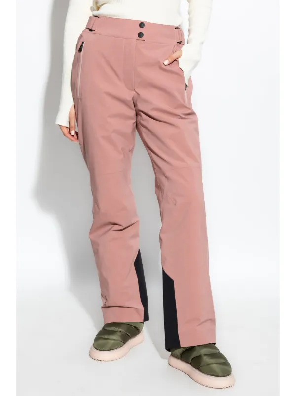 パンツ MONCLER GRENOBLE WOMEN Logo Patch Corduroy Trousers Pink MONCLER GRENOBLE WOMEN Logo Patch Corduroy Trousers Pink