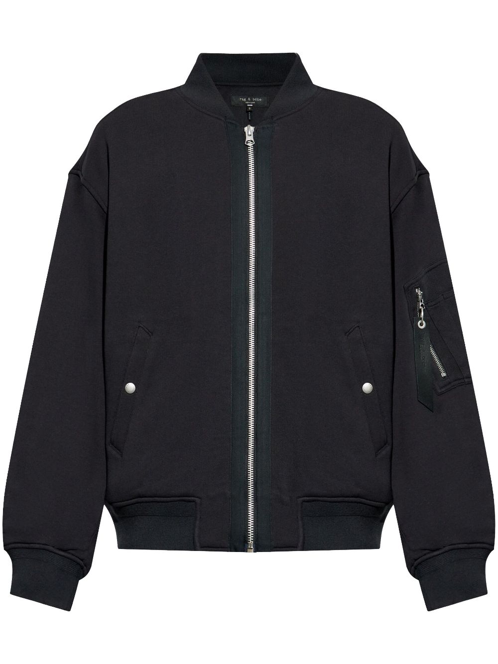 Rag & bone Jersey bomberjack Zwart