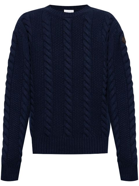 Moncler Pullover mit Zopfmuster