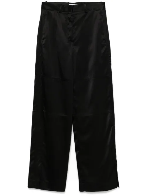 Jil Sander pantalon en satin - Noir - Jil Sander - Modalova