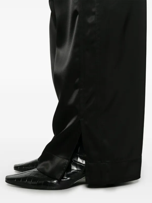 お見舞い Jil Sander サテンパンツ | ブラック | FARFETCH JP パンツ