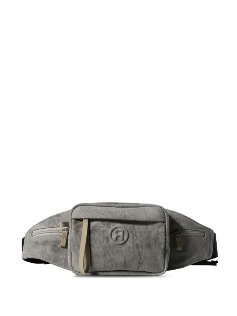 Readymade text-print belt bag 