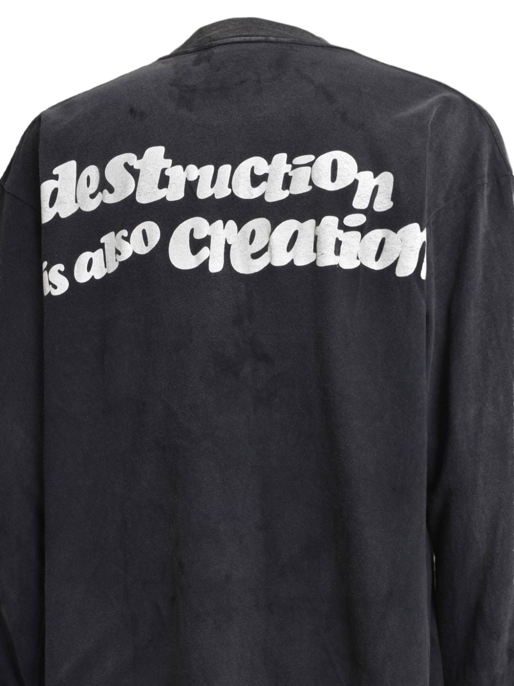 Shop Readymade Destruction T-shirt In Black