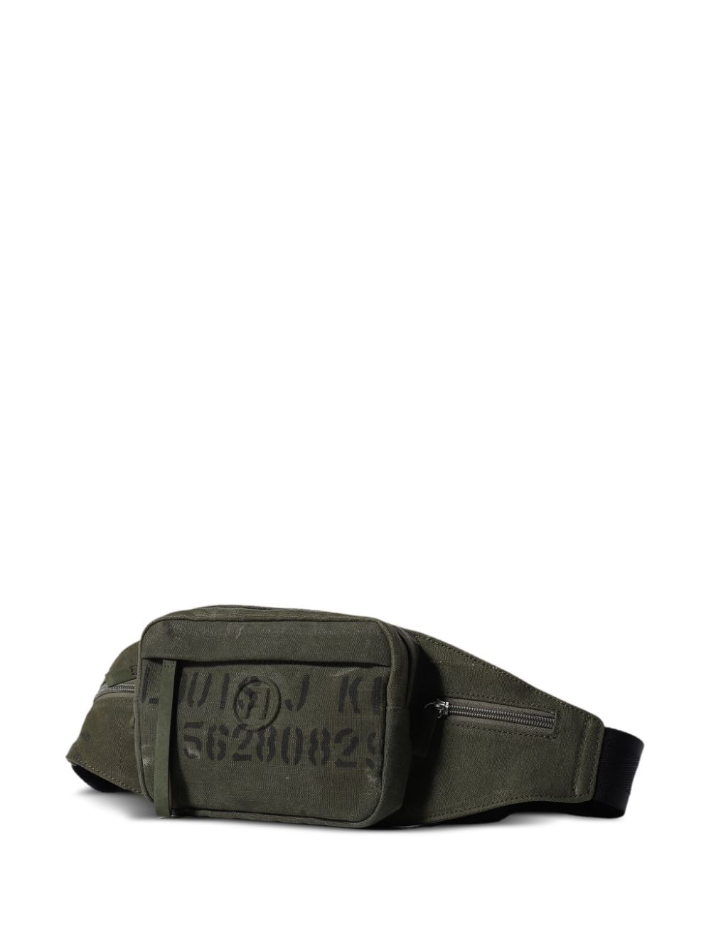 Shop Readymade Text-print Belt Bag In Green