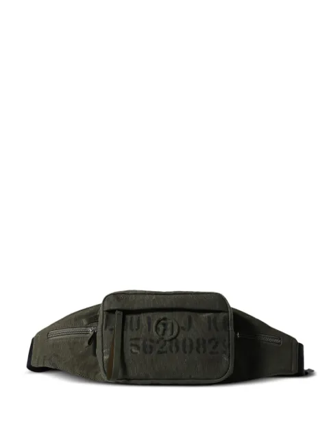 Readymade text-print belt bag 